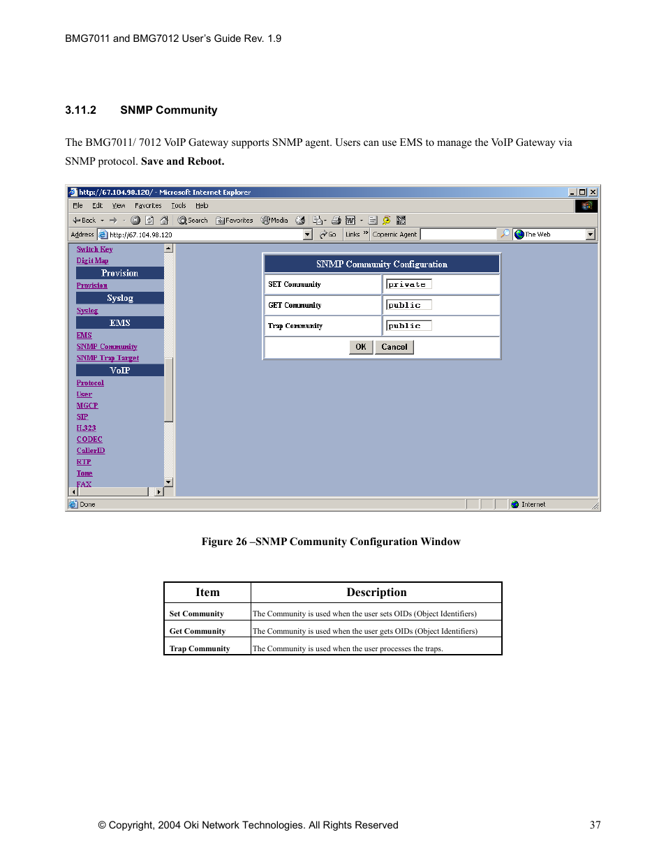 Oki BMG7012 User Manual | Page 42 / 70