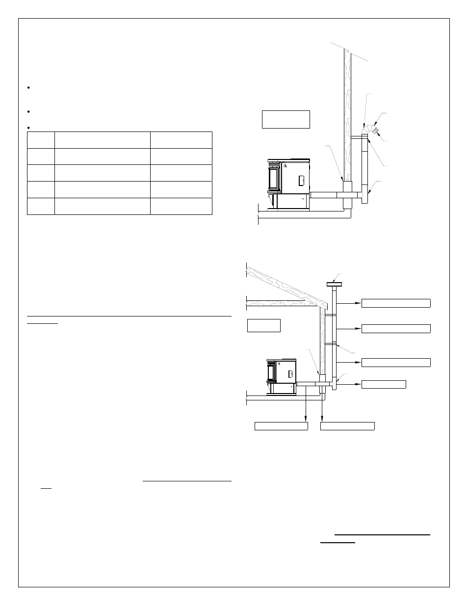 Figure 15 venting through wall, Figure 16 venting trough wall | Osburn Stoves by SB I HYBRID 35 User Manual | Page 10 / 36
