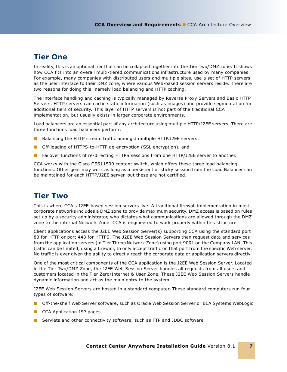 Tier one, Tier two, Tier one 7 | Tier two 7 | Oracle Audio Technologies 8.1 User Manual | Page 9 / 54