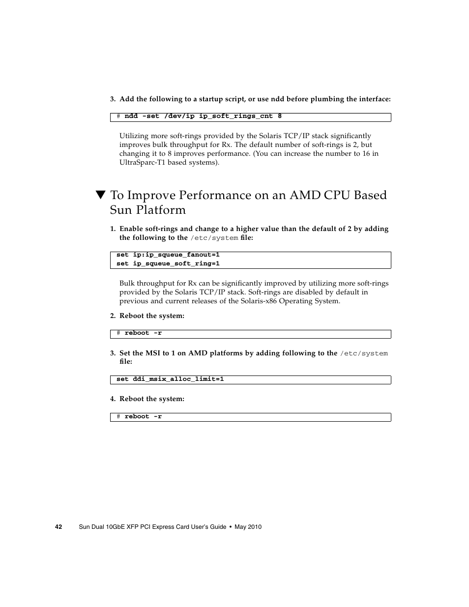 Oracle Audio Technologies Sun Oracle SunDual 10GbE XFP User Manual | Page 52 / 86