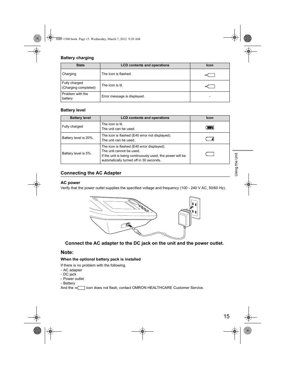 Omron Professional Blood Pressure Monitor HBP-1300 User Manual | Page 17 / 40