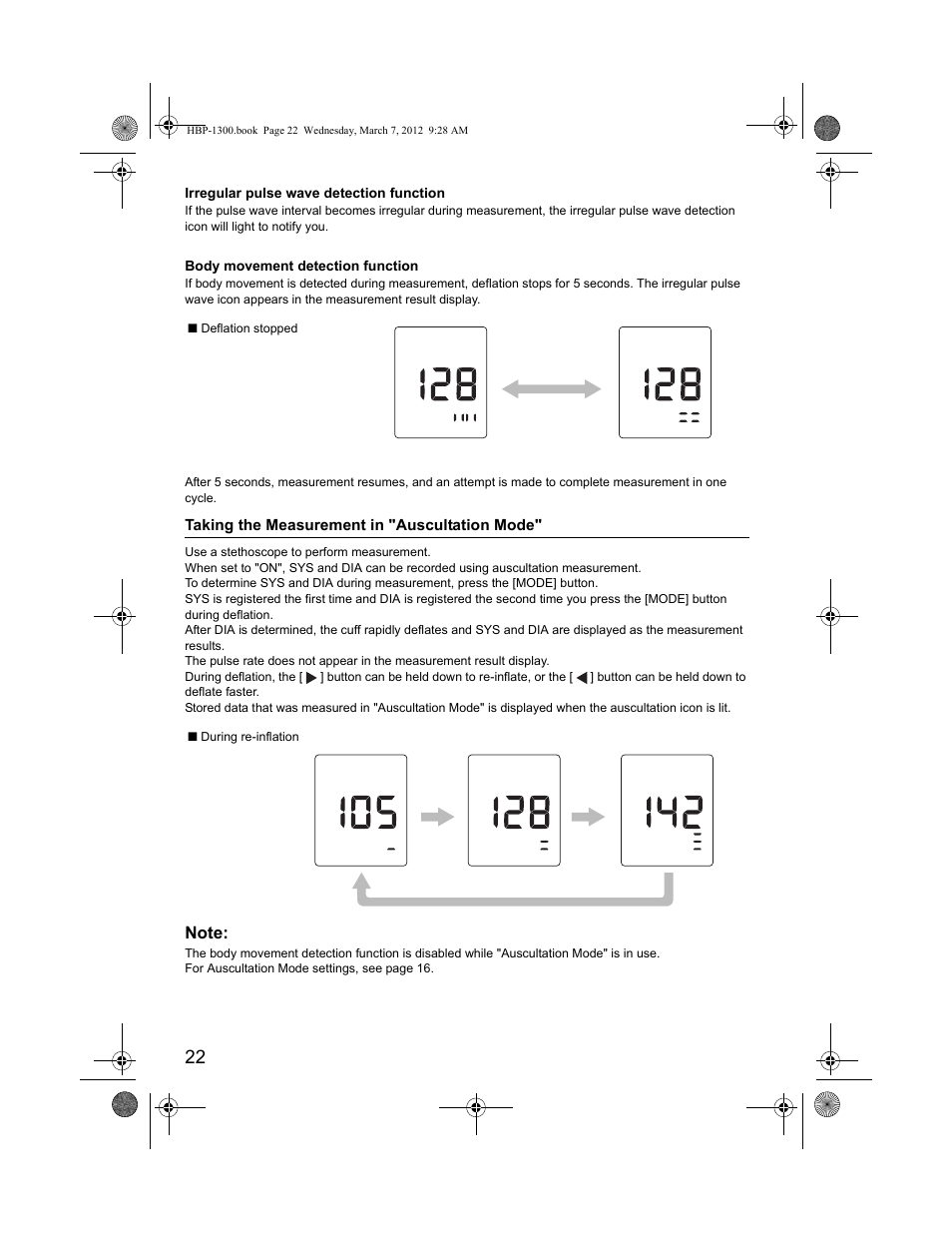 Omron Professional Blood Pressure Monitor HBP-1300 User Manual | Page 24 / 40