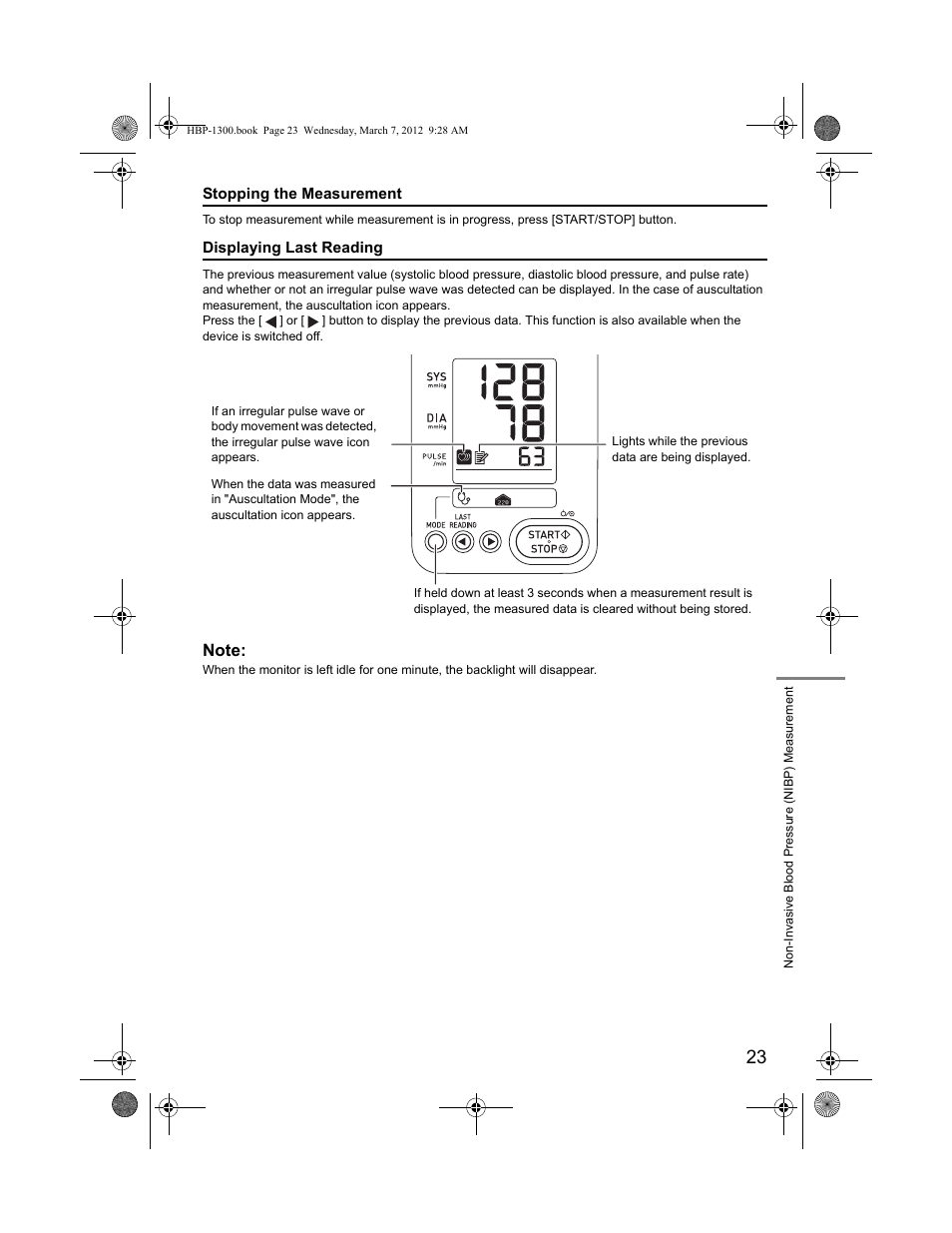 Omron Professional Blood Pressure Monitor HBP-1300 User Manual | Page 25 / 40