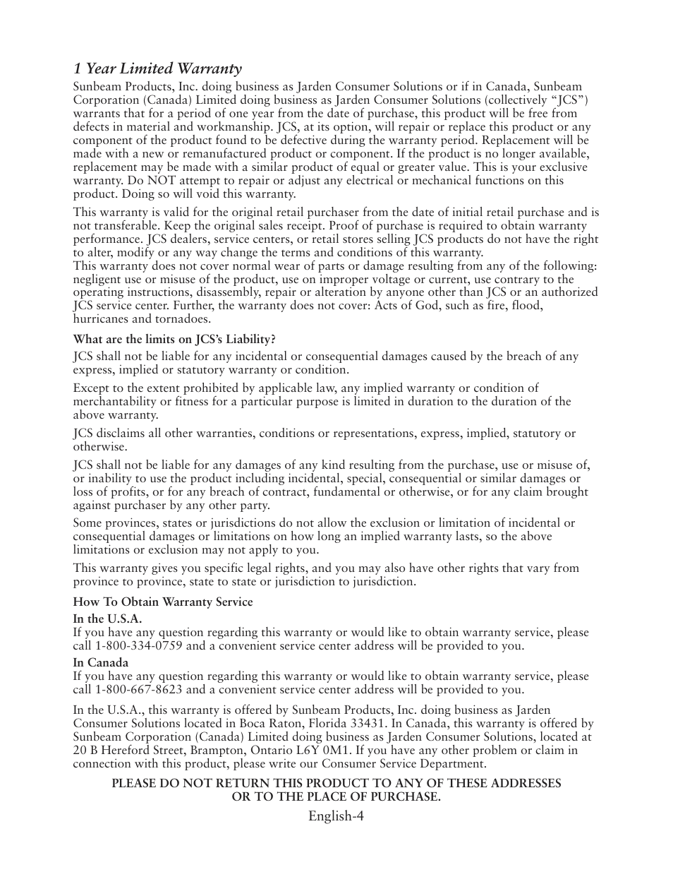 Oster CKSTWTLS00 User Manual | Page 4 / 8