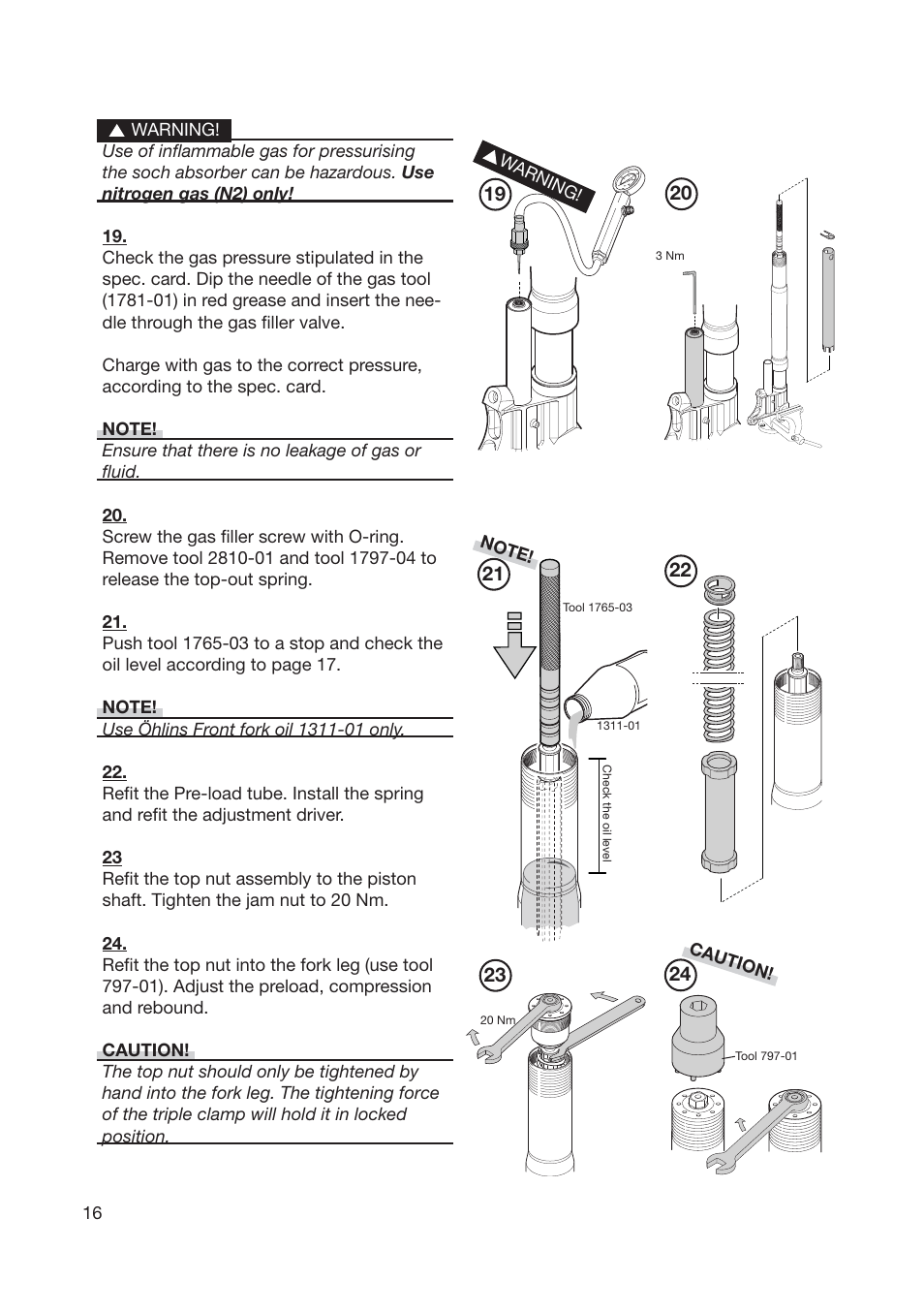 Ohlins FG 670 User Manual | Page 16 / 28