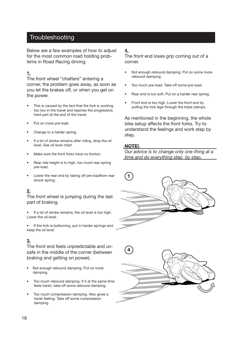 Troubleshooting | Ohlins FG 670 User Manual | Page 18 / 28