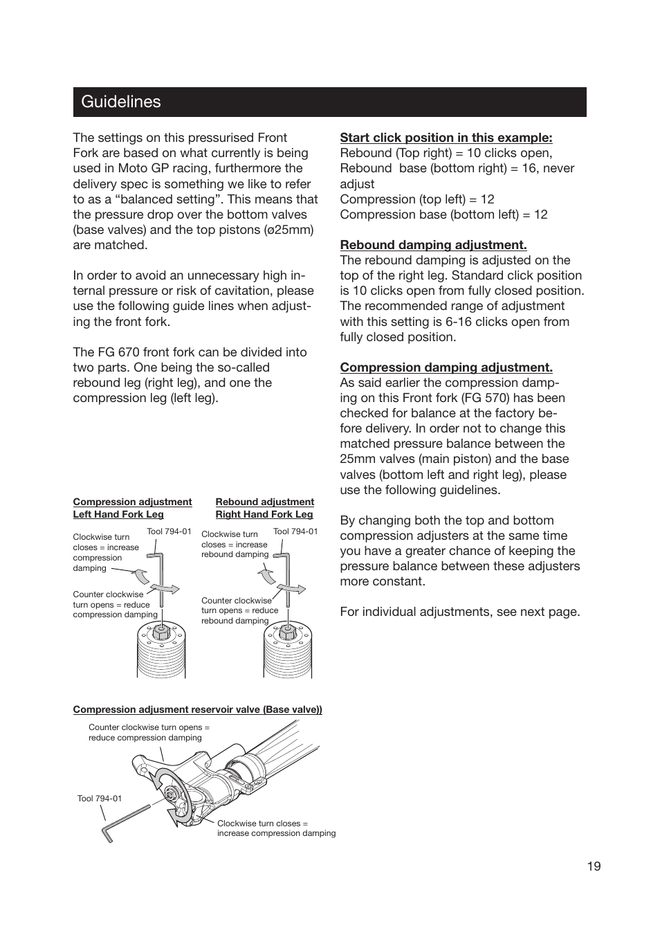 Guidelines | Ohlins FG 670 User Manual | Page 19 / 28