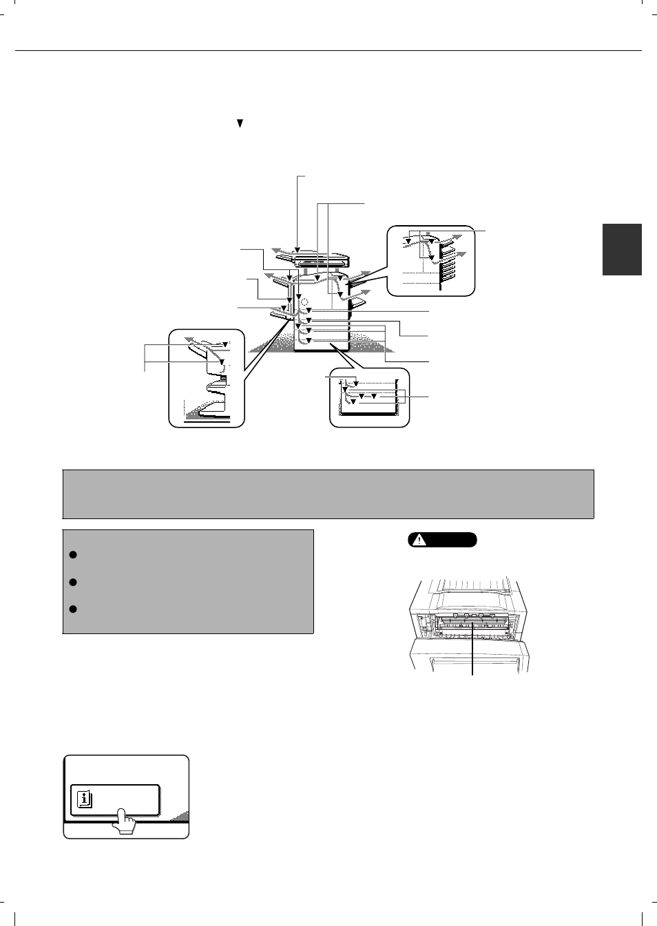 2misfeed removal, Misfeed removal guidance | Olivetti 4501 User Manual | Page 47 / 188