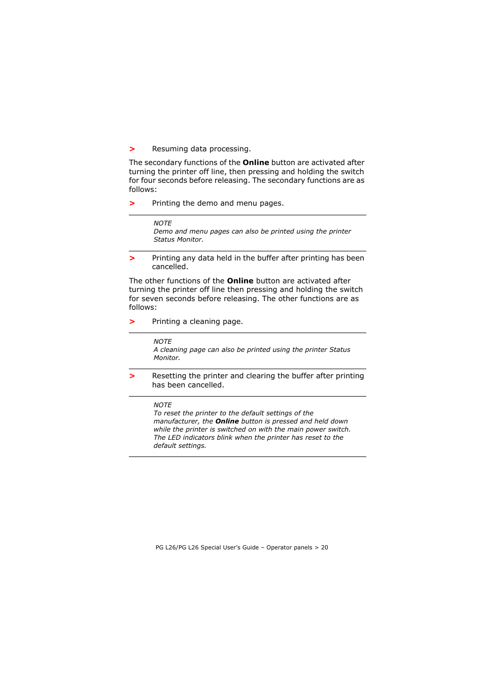 Olivetti PG L26 Special User Manual | Page 20 / 93