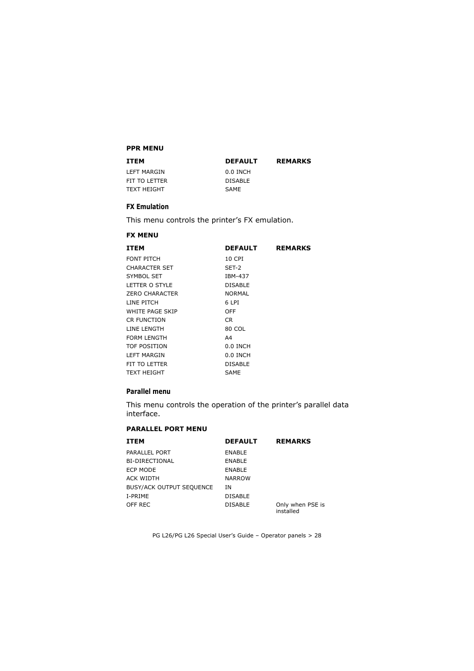 Olivetti PG L26 Special User Manual | Page 28 / 93