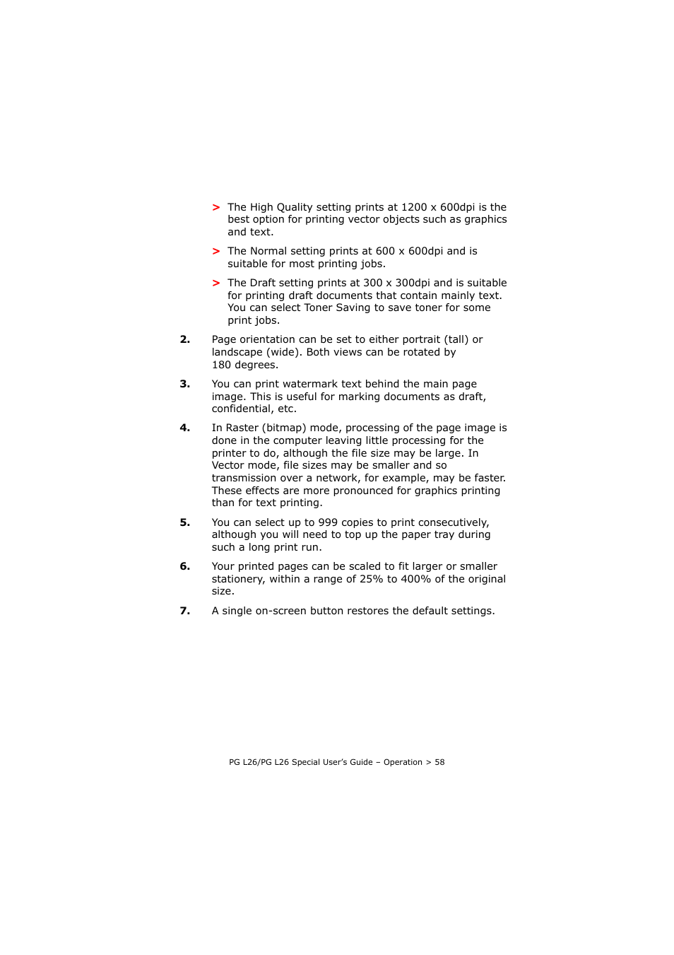 Olivetti PG L26 Special User Manual | Page 58 / 93