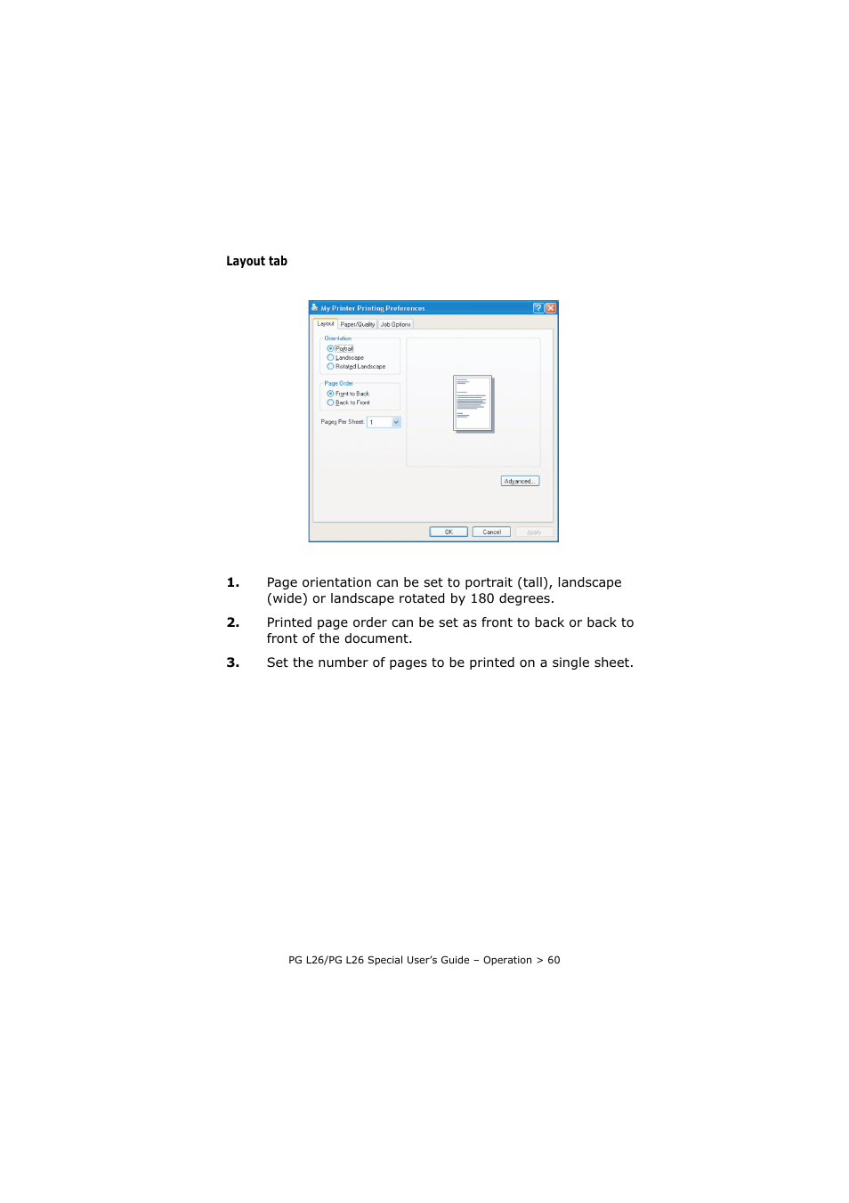 Olivetti PG L26 Special User Manual | Page 60 / 93
