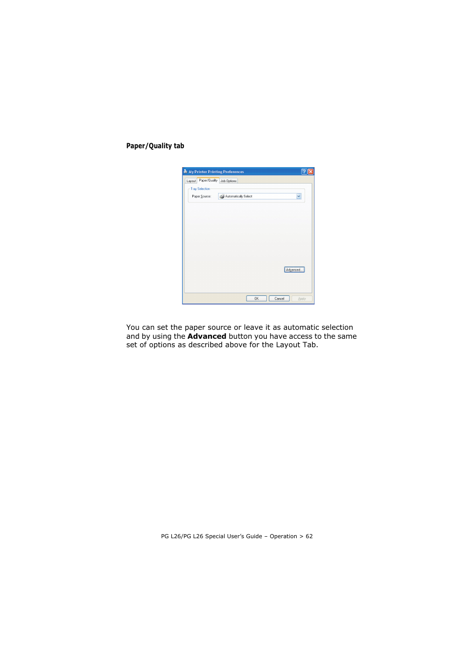 Olivetti PG L26 Special User Manual | Page 62 / 93
