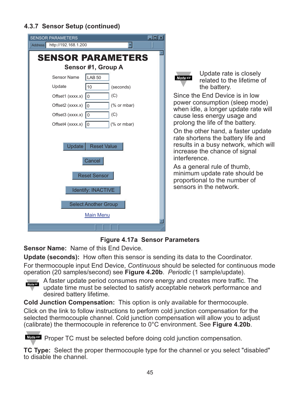 Sensor parameters, Sensor #1, group a | Omega Vehicle Security Wireless Sensor System zSeries User Manual | Page 51 / 92