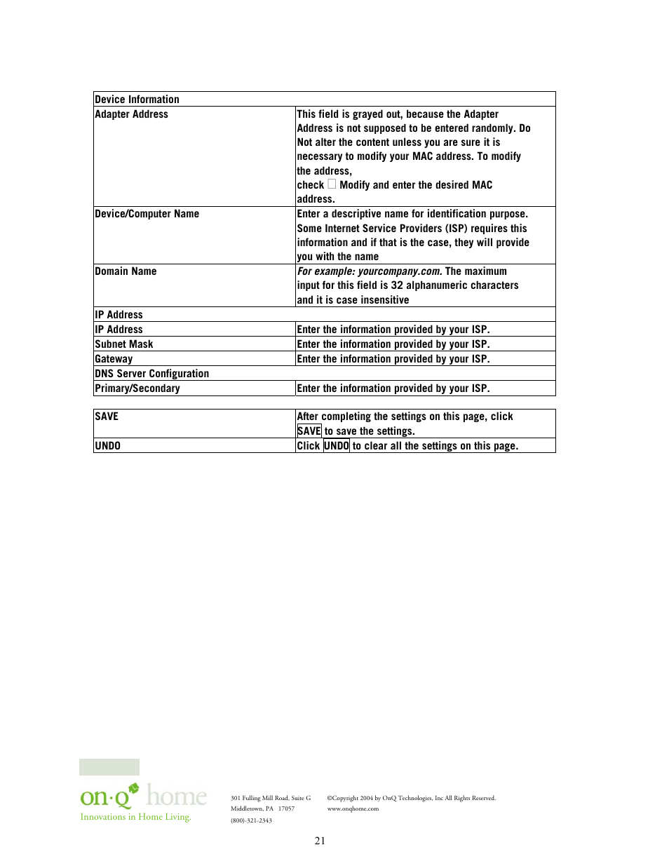 On-Q/Legrand 364732-01 User Manual | Page 24 / 37