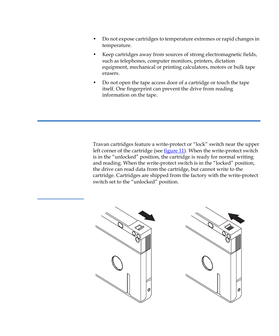 Setting the write-protect switch | Quantum Internal Storage System Travan 40 GB User Manual | Page 19 / 26