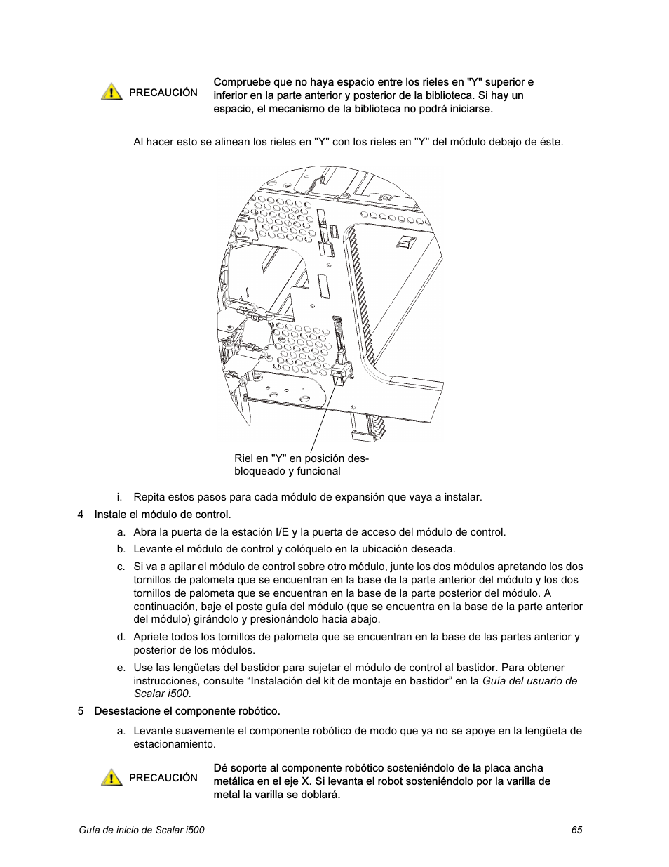 Quantum Scalar i500 User Manual | Page 65 / 148