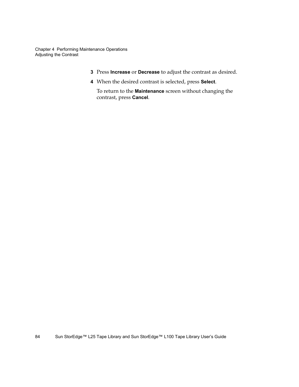 Quantum Sun StorEdge L100 User Manual | Page 100 / 192