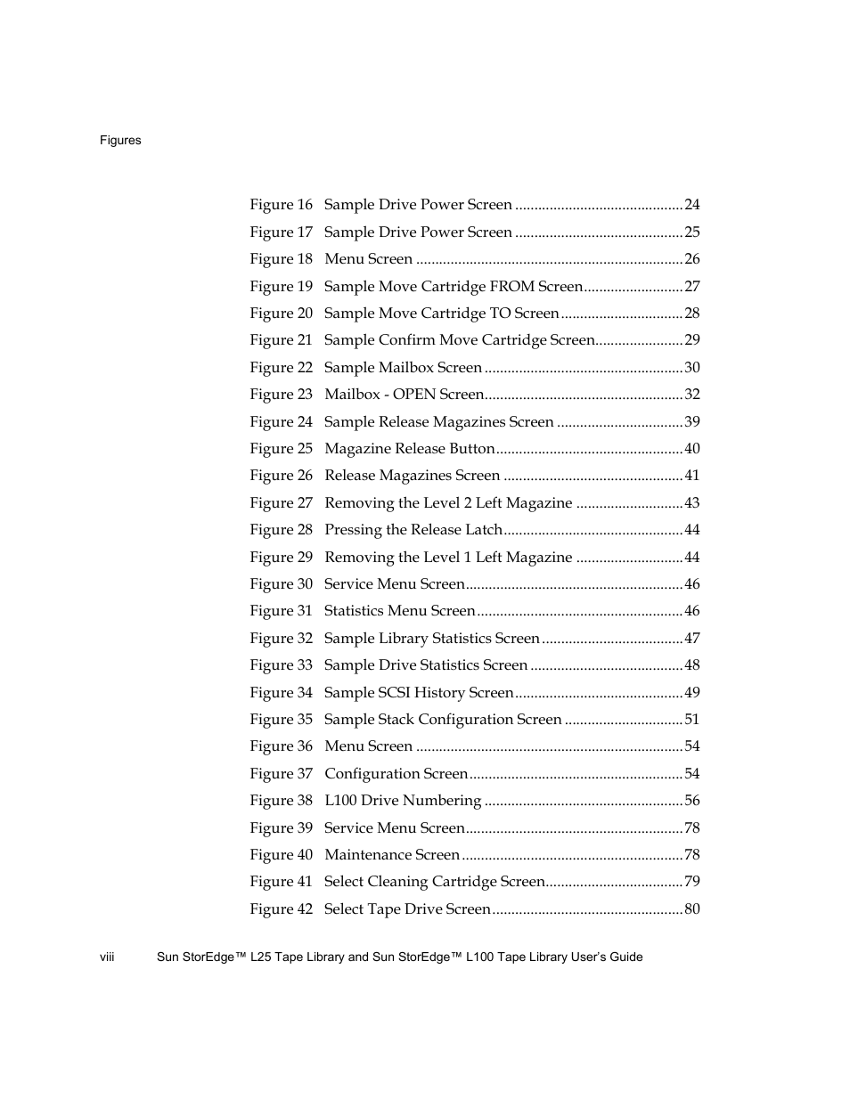 Quantum Sun StorEdge L100 User Manual | Page 8 / 192