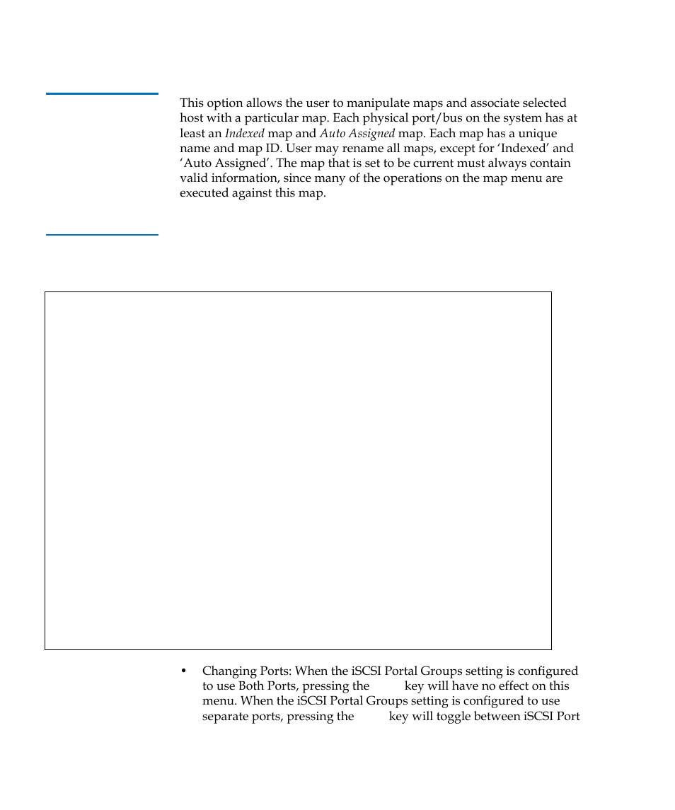 Device mapping, Table 22, Device mapping main menu | Quantum TC2201 User Manual | Page 110 / 164