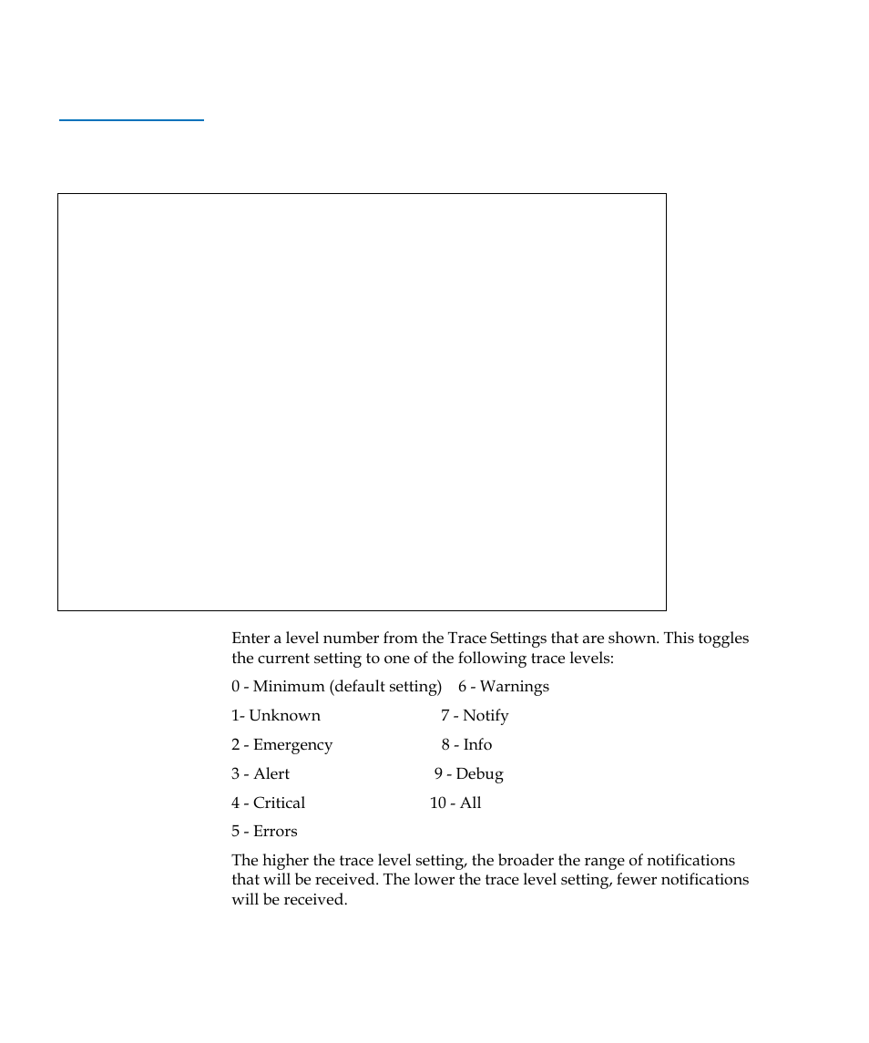 Table 40, Trace settings | Quantum TC2201 User Manual | Page 126 / 164
