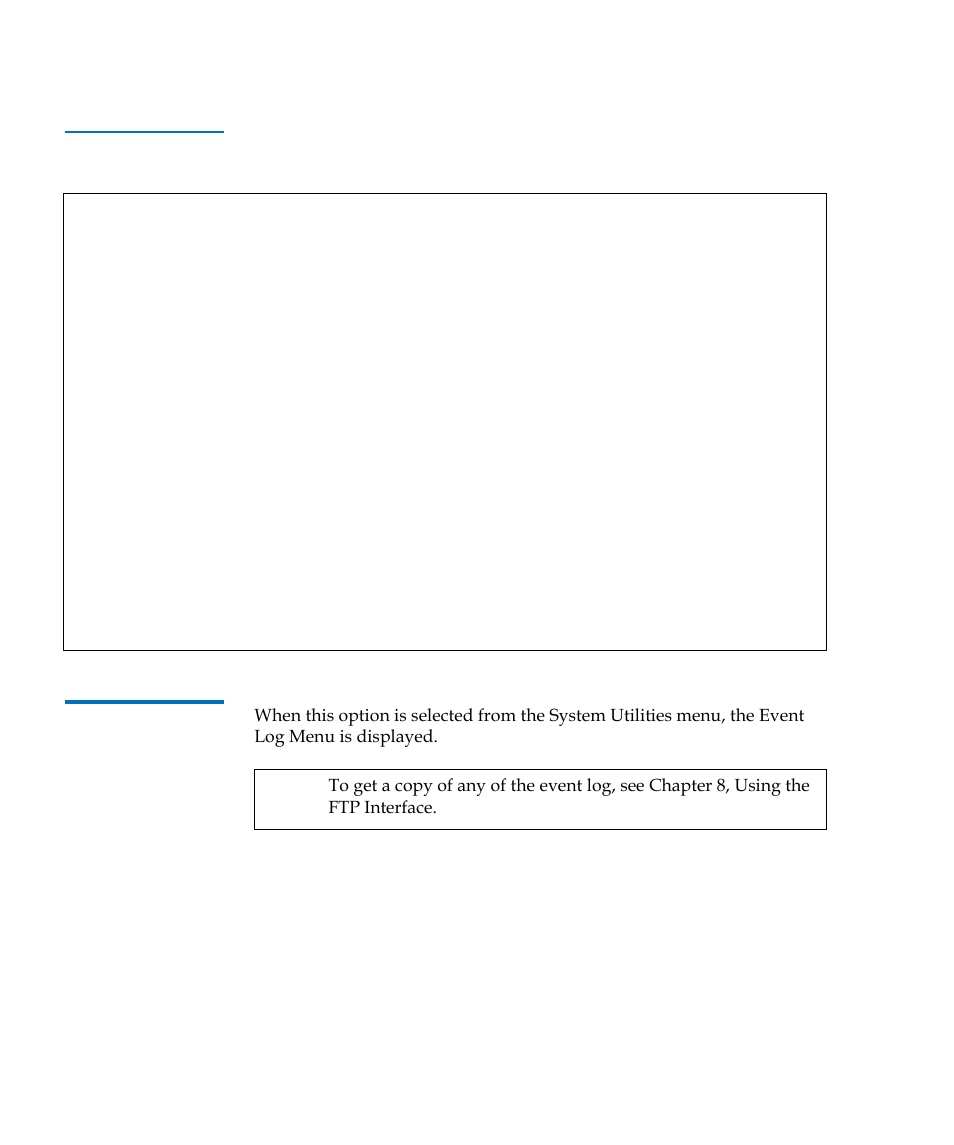 Event log, Table 51, Scsi resource display | Quantum TC2201 User Manual | Page 136 / 164