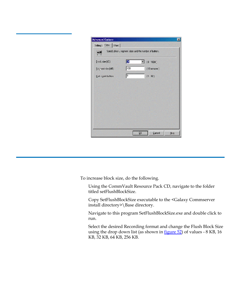 Procedure g: commvault galaxy, Figure 51, Hp data protector (advanced options) | Quantum TC2201 User Manual | Page 155 / 164