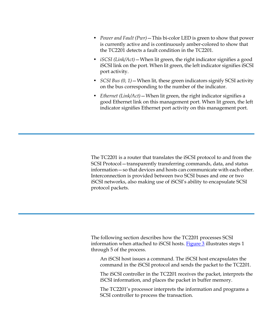 How the tc2201 works, Processing scsi information | Quantum TC2201 User Manual | Page 23 / 164