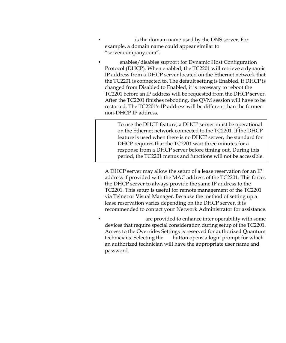 Quantum TC2201 User Manual | Page 45 / 164