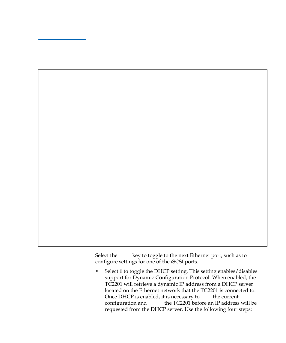 Table 12, Figure 7-5: ethernet configuration menu | Quantum TC2201 User Manual | Page 97 / 164
