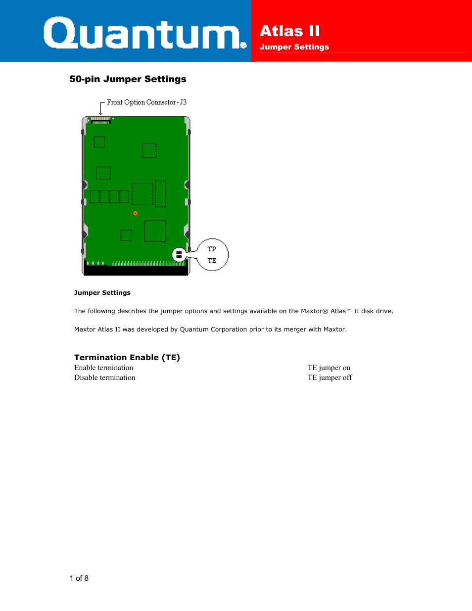 Quantum Atlas II User Manual | 8 pages