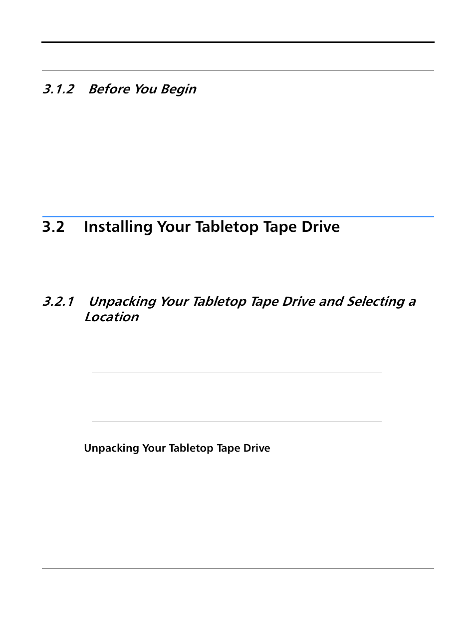 2 before you begin, 2 installing your tabletop tape drive, Unpacking your tabletop tape drive | Before you begin -2, Installing your tabletop tape drive -2, Unpacking your tabletop tape drive -2 | Quantum Tape Drive DLT VS80 User Manual | Page 16 / 50