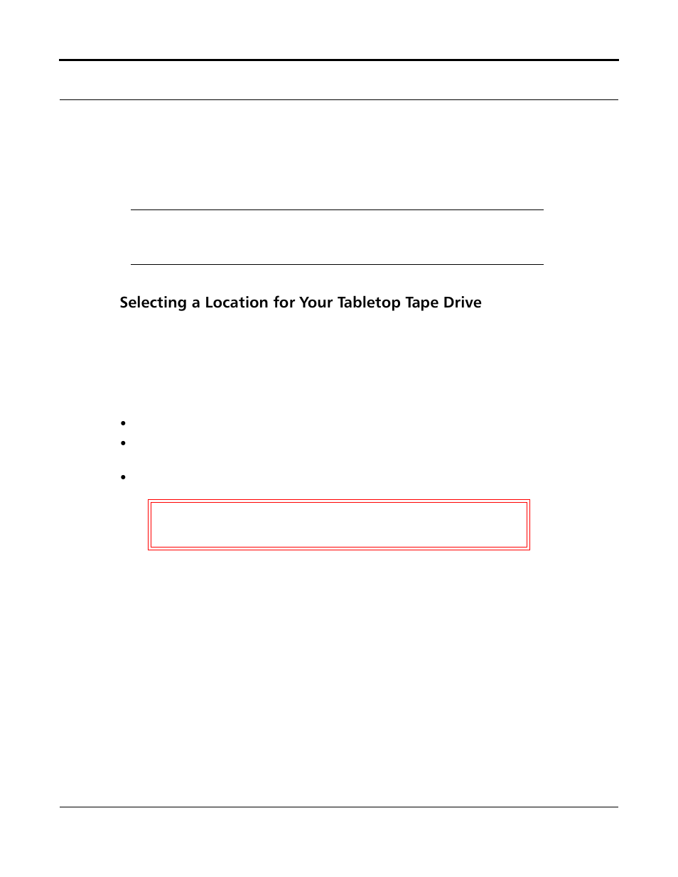 Selecting a location for your tabletop tape drive | Quantum Tape Drive DLT VS80 User Manual | Page 17 / 50