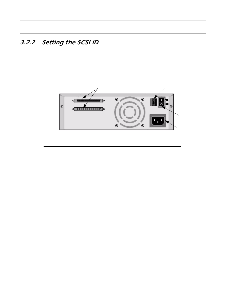 2 setting the scsi id, Setting the scsi id -4 | Quantum Tape Drive DLT VS80 User Manual | Page 18 / 50