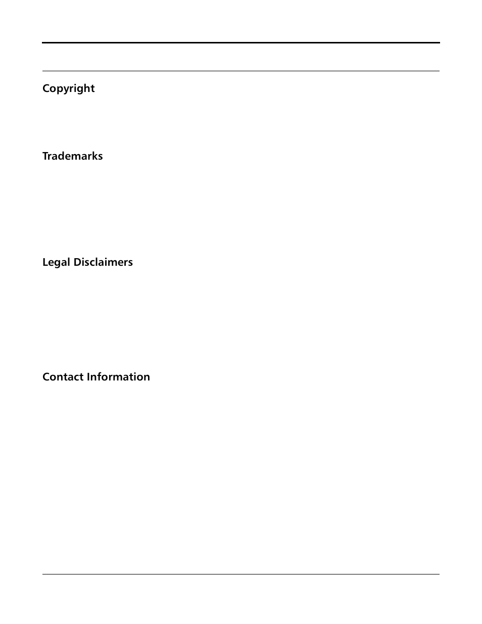 Copyright, Trademarks, Legal disclaimers | Contact information | Quantum Tape Drive DLT VS80 User Manual | Page 2 / 50