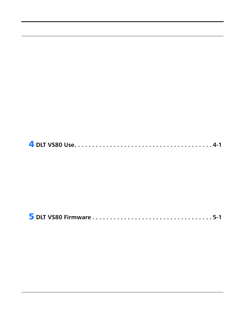 Dlt vs80 use -1, Dlt vs80 firmware -1 | Quantum Tape Drive DLT VS80 User Manual | Page 6 / 50