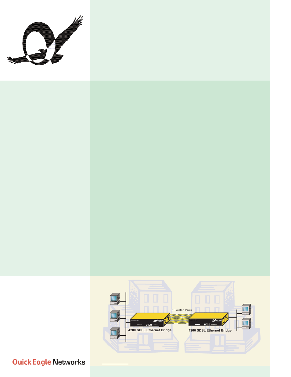Quick Eagle Networks Quick Eagle 4200 SDSL User Manual | 2 pages