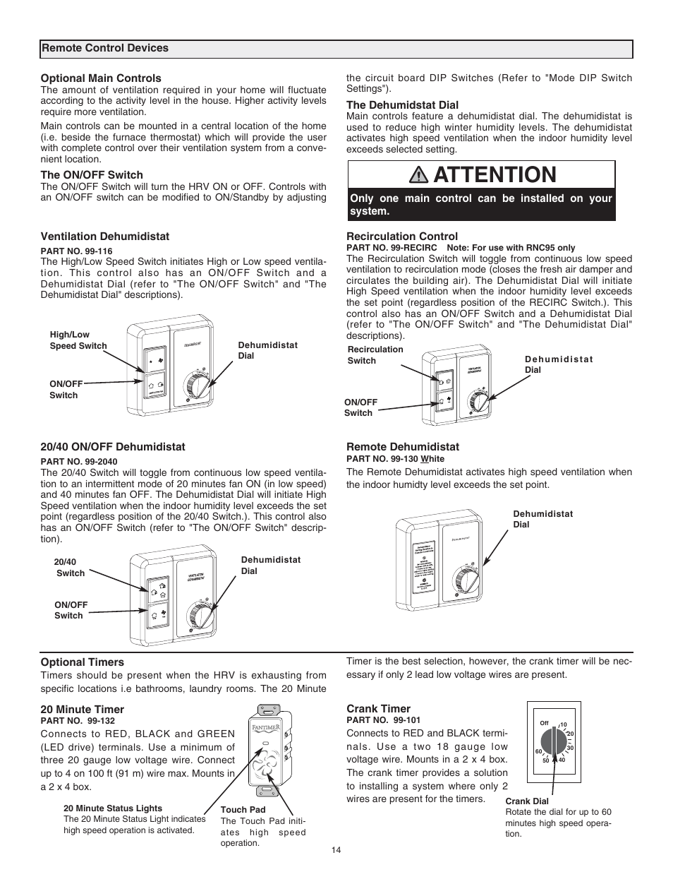 Attention | Tradewins Furniture RNC20 User Manual | Page 14 / 24