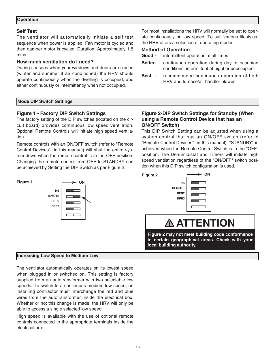 Attention | Tradewins Furniture RNC20 User Manual | Page 16 / 24