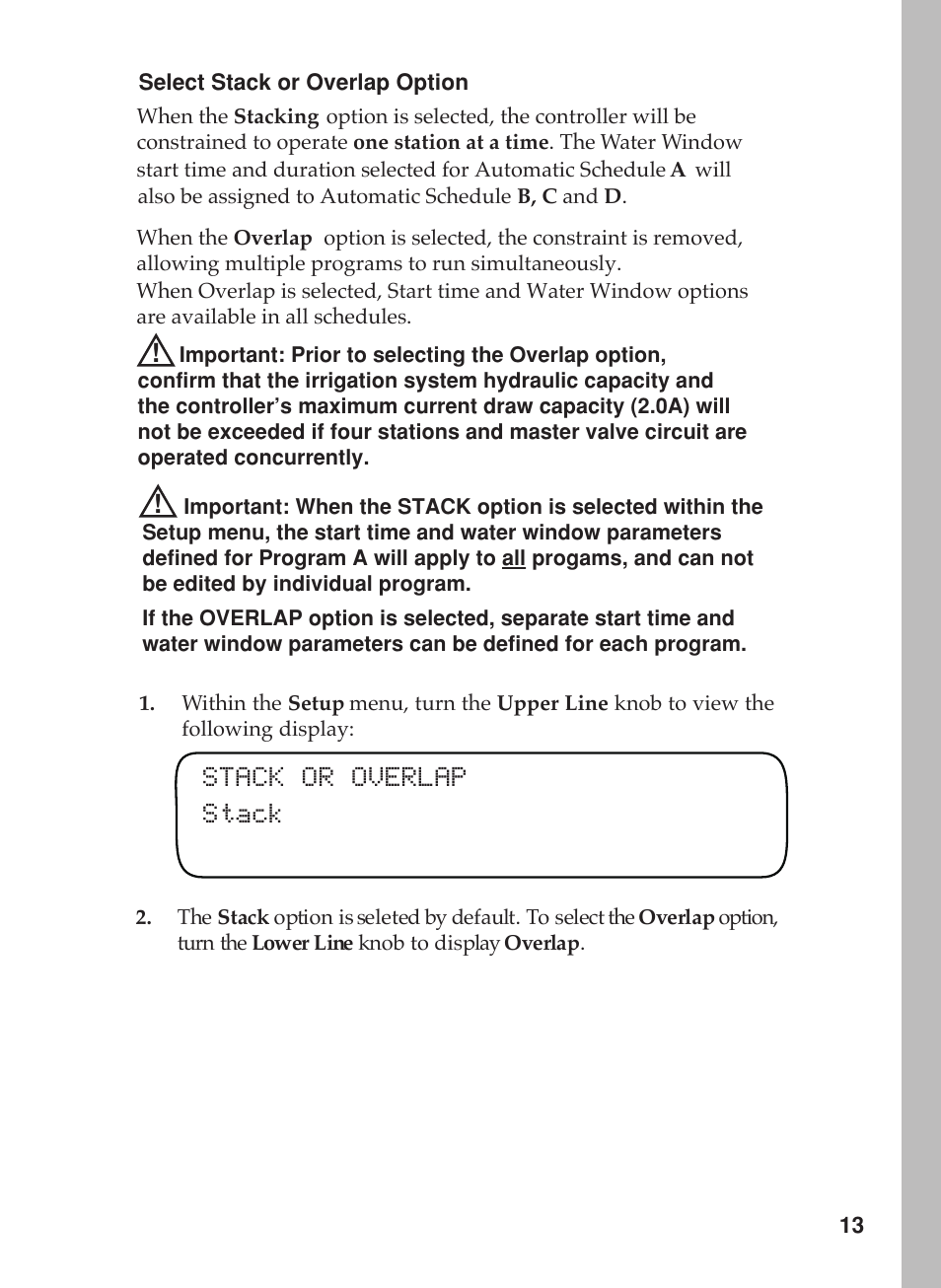 Stack or overlap stack | Toro 12 User Manual | Page 19 / 88