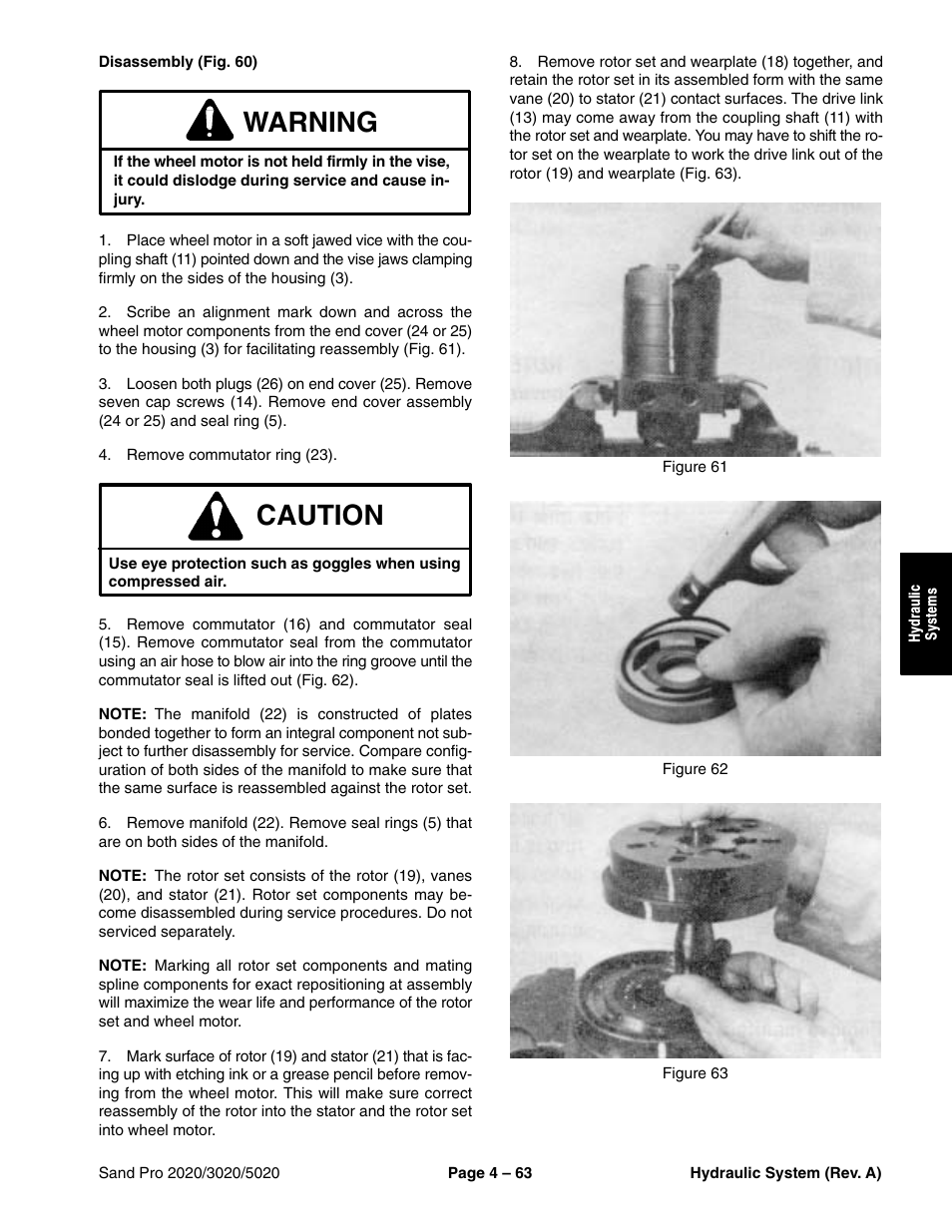 Warning, Caution | Toro Sand Pro 5020 User Manual | Page 113 / 170