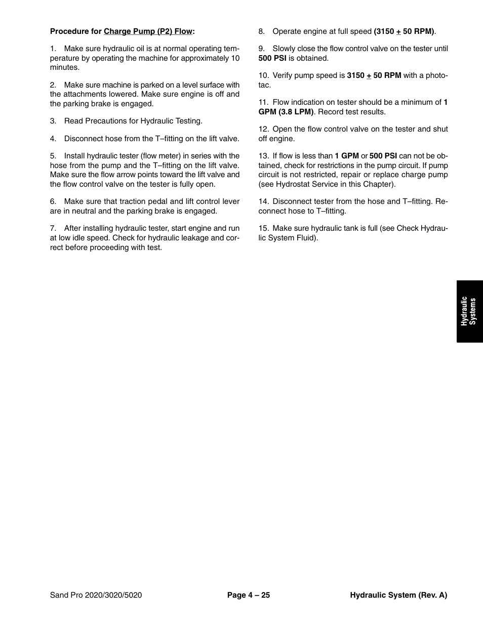 Toro Sand Pro 5020 User Manual | Page 75 / 170