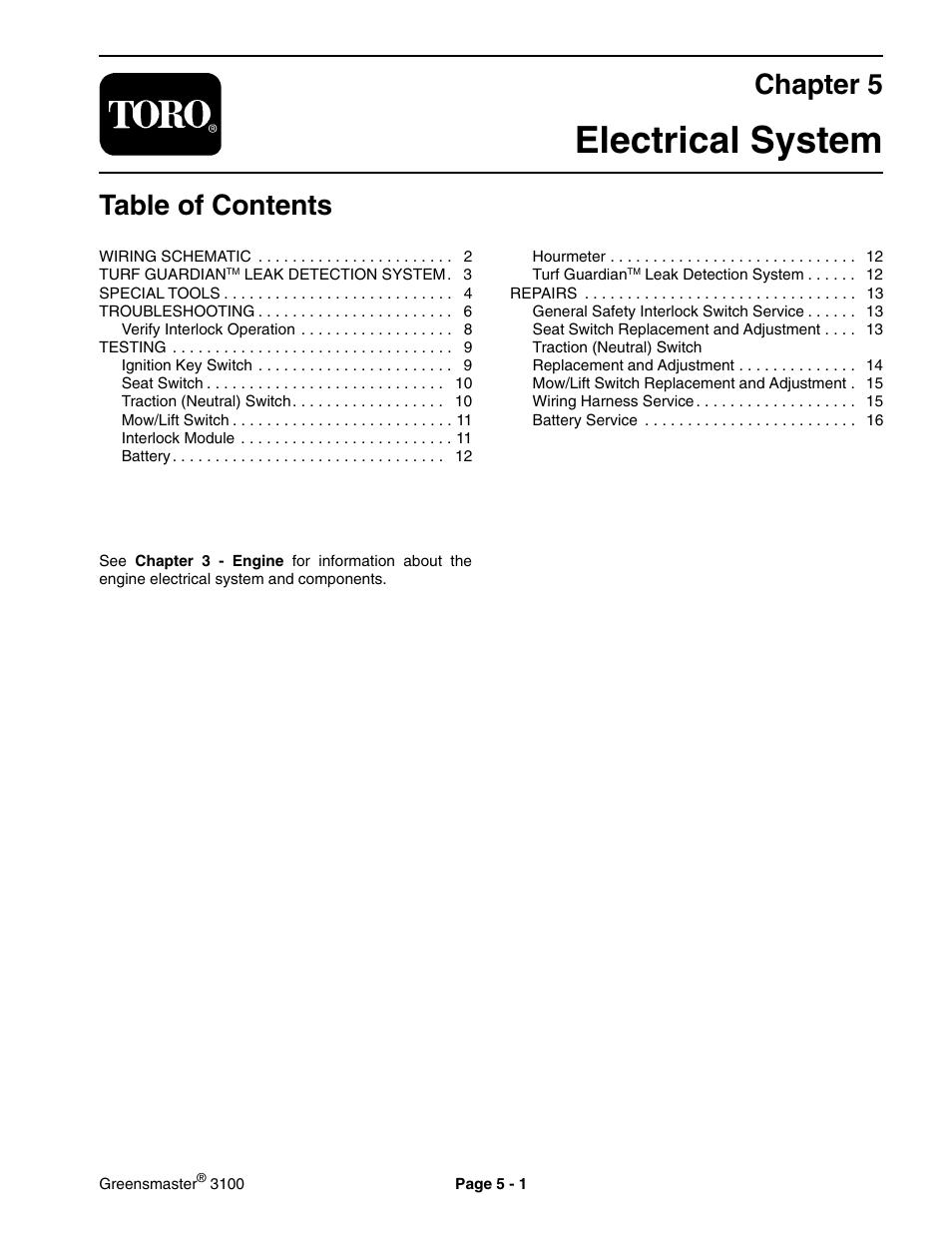 Toro GREENSMASTER 3100 User Manual | Page 101 / 234