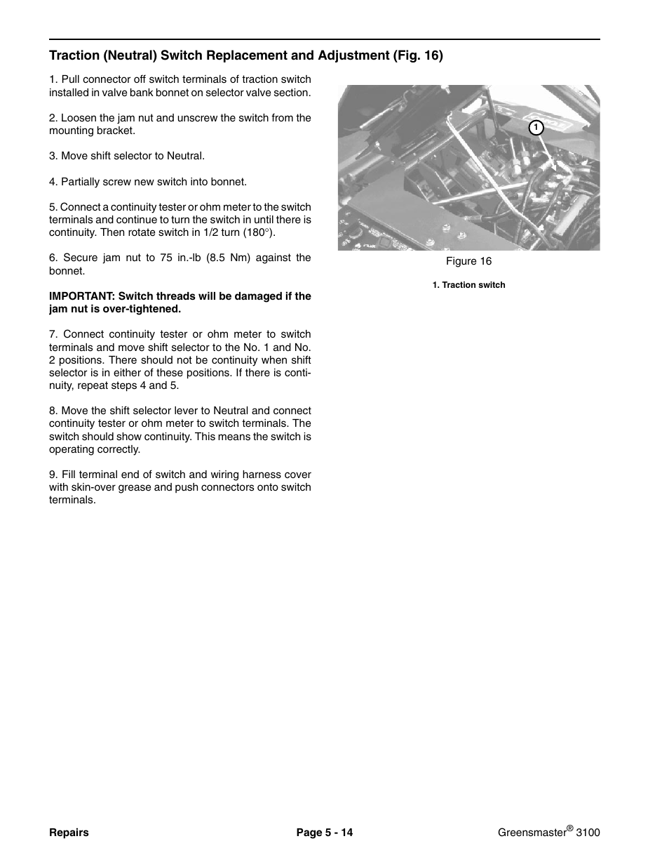 Toro GREENSMASTER 3100 User Manual | Page 122 / 234
