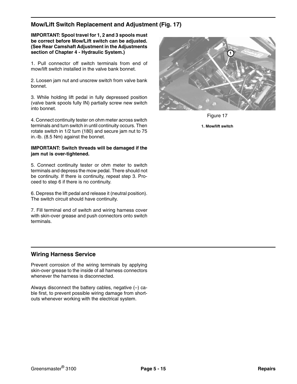 Toro GREENSMASTER 3100 User Manual | Page 123 / 234