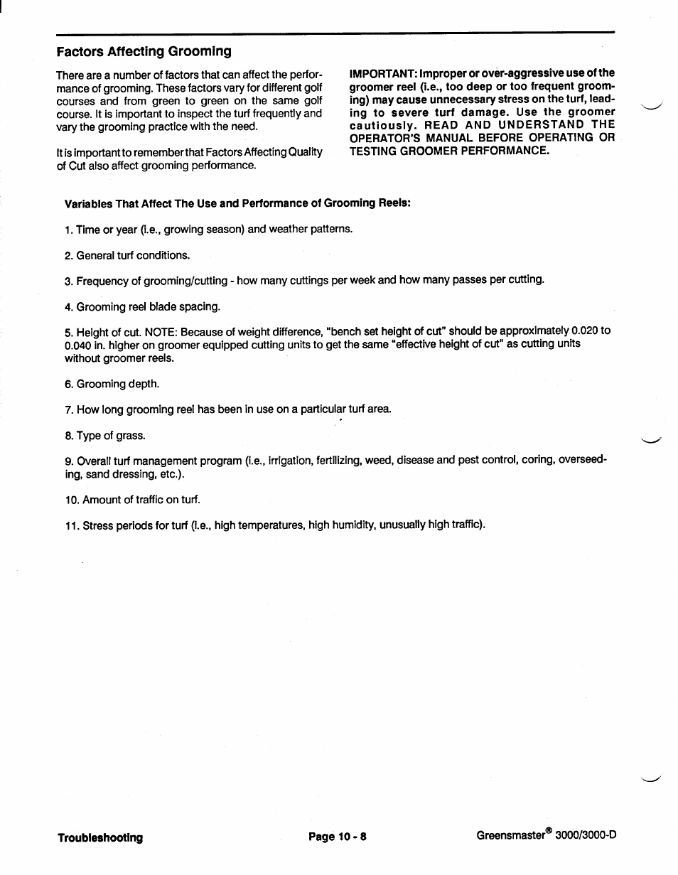 Toro GREENSMASTER 3100 User Manual | Page 184 / 234