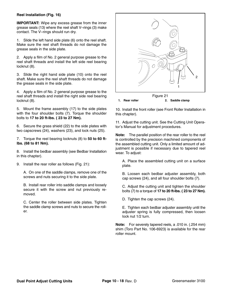 Toro GREENSMASTER 3100 User Manual | Page 228 / 234