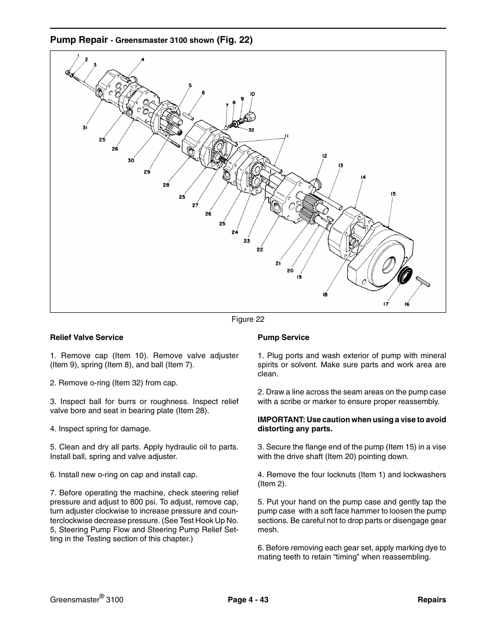 Toro GREENSMASTER 3100 User Manual | Page 71 / 234