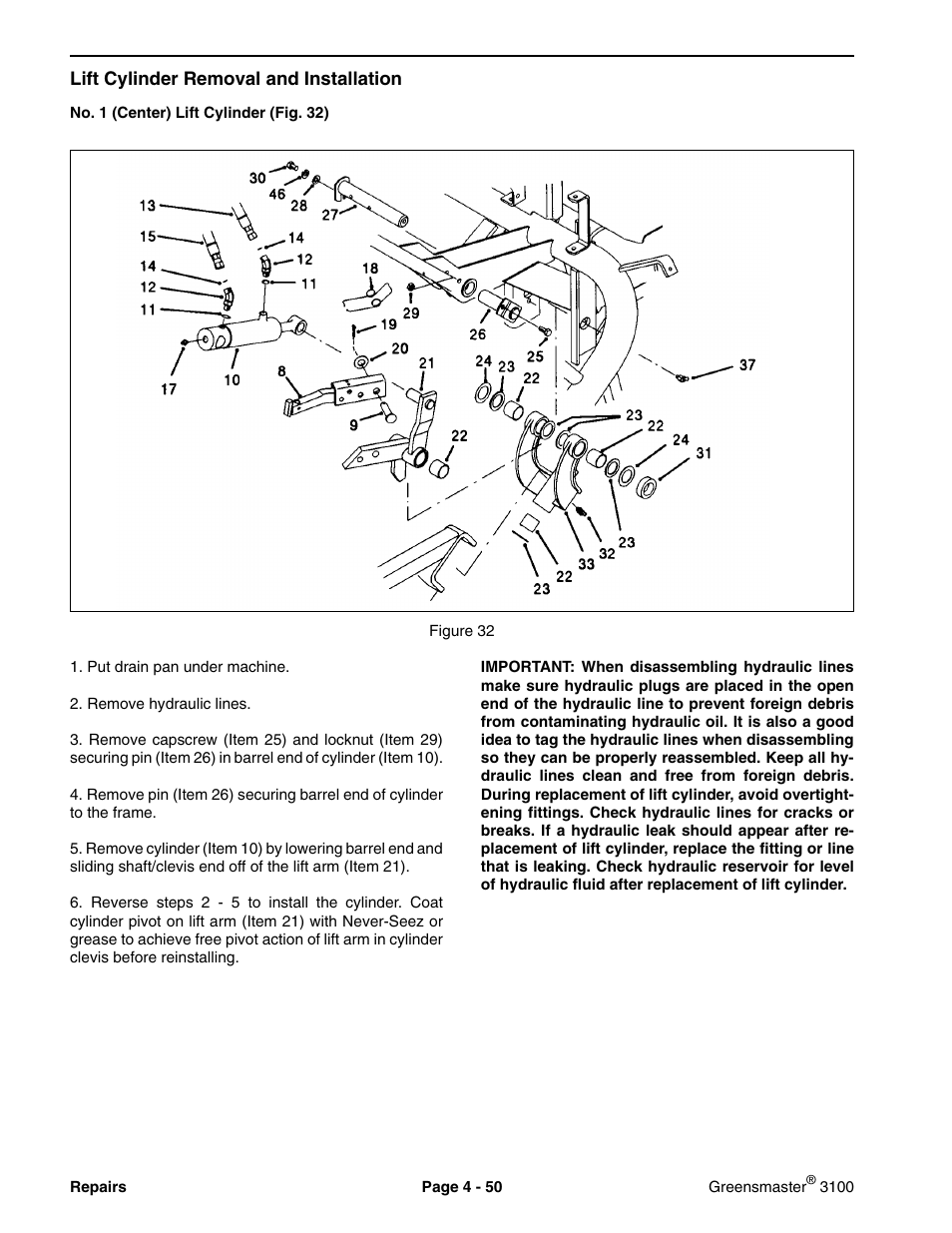 Toro GREENSMASTER 3100 User Manual | Page 78 / 234