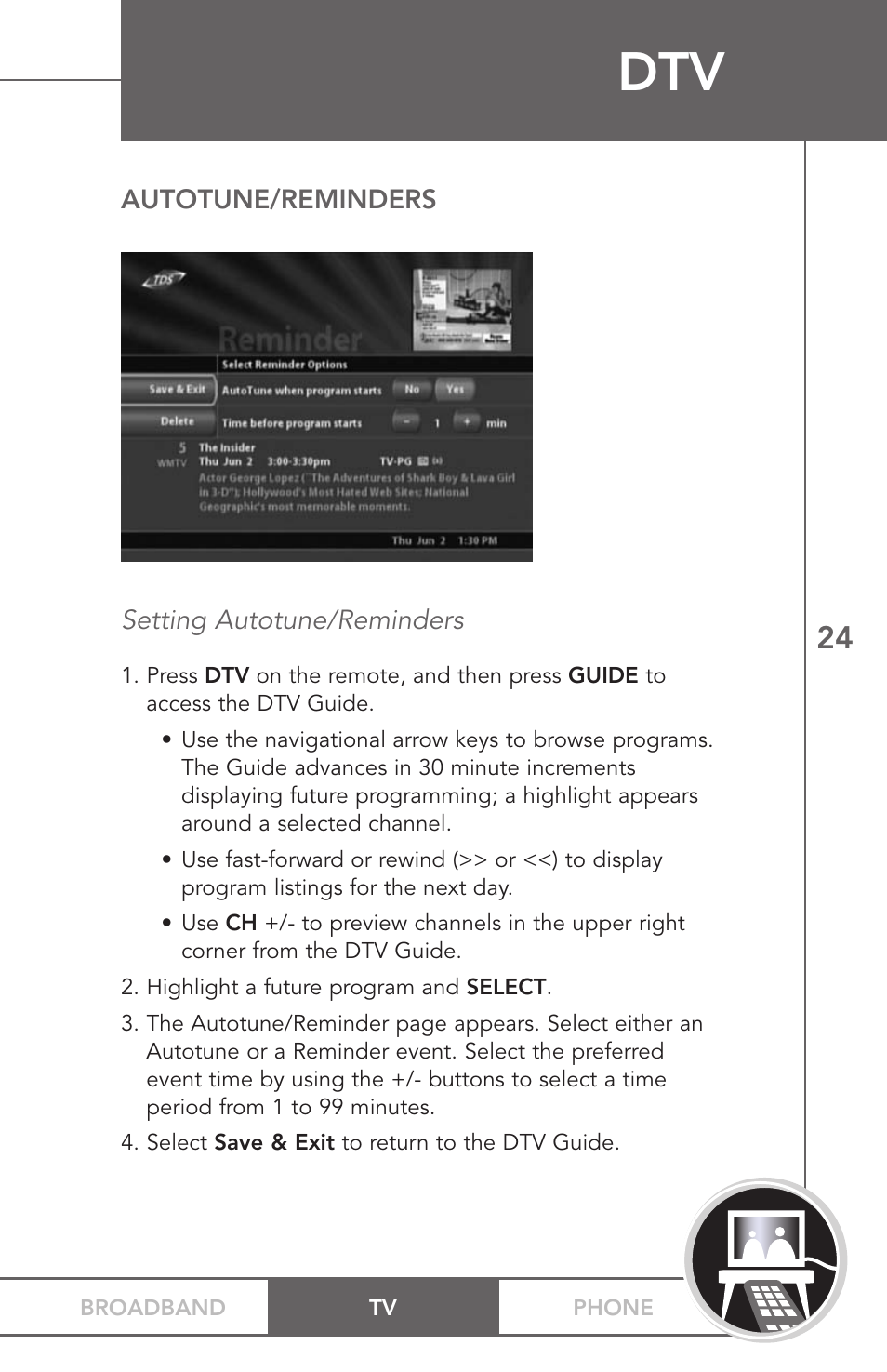 TV Guide On Screen PHONEBROADBAND TV User Manual | Page 27 / 37